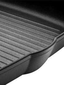 Rechteckige Grillpfanne Shine, Metall, Schwarz, B 30 x L 49 cm