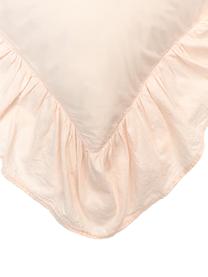 Federa in cotone lavato con volant Louane, 100% cotone
Densità del filo 200 TC, qualità comfort
La biancheria da letto in cotone è piacevolmente morbida sulla pelle, assorbe bene l'umidità ed è adatta a chi soffre di allergie.
Il materiale utilizzato in questo prodotto è testato per le sostanze nocive e certificato secondo lo STANDARD 100 by OEKO-TEX®, 4265CIT, CITEVE, Color pesca, Larg. 50 x Lung. 80 cm