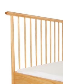 Dřevěná postel s čelem Windsor, Masivní borovicové dřevo, certifikováno FSC, Borovicové dřevo, světlé, Š 160 cm, D 200 cm