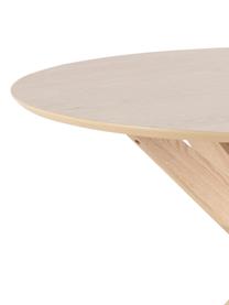 Okrągły stół do jadalni Duncan, Blat: płyta pilśniowa średniej , Nogi: drewno dębowe, lite, Fornir z drewna dębowego, Ø 105 x W 75 cm