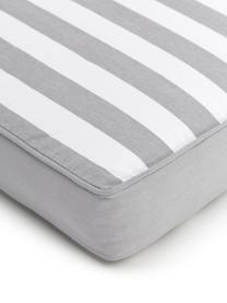 Coussin de chaise rayures grises Timon, Gris, blanc, larg. 40 x long. 40 cm