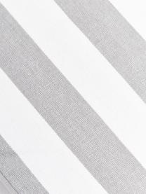 Cojín para silla alto a rayas Timon, Funda: 100% algodón, Gris, blanco, An 40 x L 40 cm