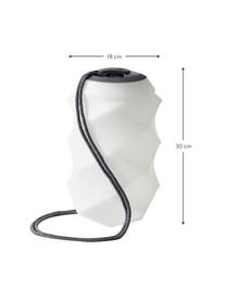 Mobiele dimbare LED hanglamp Bita met kleurverandering en afstandsbediening, Lamp: polyethyleen, Wit, donkergrijs, Ø 18 x H 30 cm