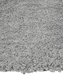 Flauschiger runder Hochflor-Teppich Leighton in Grau, Flor: Mikrofaser (100% Polyeste, Grau, Ø 150 cm (Größe M)