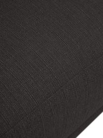 Divano letto 3 posti Fluente, Rivestimento: 80% poliestere, 20% Ramie, Struttura: legno di pino massiccio, , Piedini: metallo verniciato a polv, Tessuto grigio scuro, Larg. 220 x Alt. 86 cm