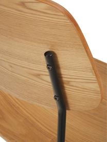 Sillas Nadja, 2 uds., Asiento: madera contrachapada con , Patas: metal con pintura en polv, Fresno, An 50 x Al 53 cm