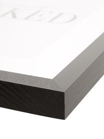 Gerahmter Digitaldruck Get Naked, Bild: Digitaldruck auf Papier, , Rahmen: Holz, lackiert, Front: Plexiglas, Schwarz, Weiß, B 33 x H 43 cm