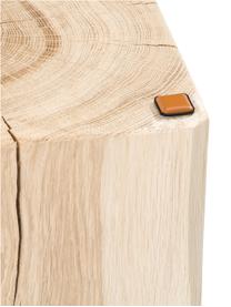 Tabouret bois de chêne massif Block, Bois de chêne, Bois de chêne, larg. 29 x haut. 40 cm
