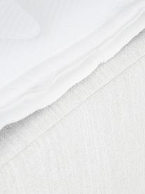 Lit à sommier tapissier gris clair sans tête de lit Enya, Tissu gris clair, 140 x 200 cm, indice de fermeté 2