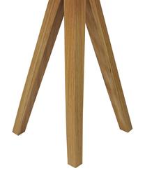 Lampa stołowa z drewna dębowego Kullen, Podstawa lampy: drewno dębowe  Klosz: biały, Ø 23 x W 44 cm