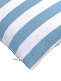 Poszewka na poduszkę Timon, 100% bawełna, Niebieski, biały, S 40 x D 40 cm