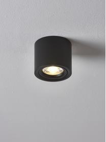 LED-Deckenspot Alivia, Metall, pulverbeschichtet, Schwarz, Ø 9 x H 7 cm