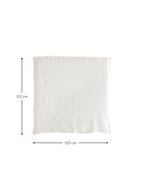 Leinen-Kopfteil Palma in Weiß, Bezug: 100 % Leinen, Weiß, 160 x 122 cm
