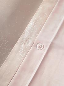 Baumwollsatin-Bettdeckenbezug Yuma mit Kranichmotiv, Webart: Satin Fadendichte 210 TC,, Rosa, B 200 x L 200 cm