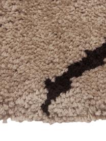Ručně všívaný koberec s vysokým vlasem Davin, Béžová, Š 80 cm, D 150 cm (velikost XS)