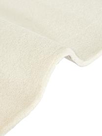Tappeto in lana a pelo corto taftato a mano Jadie, Retro: 70% cotone, 30% poliester, Bianco crema, Larg. 80 x Lung. 150 cm (taglia XS)