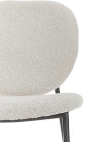 Čalouněná bouclé židle Ulrica, 2 ks, Krémově bílá, Š 47 cm, H 61 cm