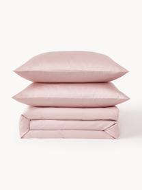 Copripiumino in raso di cotone Comfort, Rosa, Larg. 200 x Lung. 200 cm