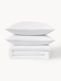 Baumwollsatin-Bettdeckenbezug Comfort, Webart: Satin Fadendichte 250 TC,, Weiß, B 200 x L 200 cm