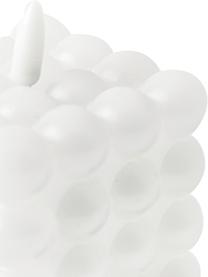 Batteriebetriebene LED-Kerze Bolle mit Flackerfunktion, Wachs, Kunststoff, Weiß, B 10 x H 13 cm