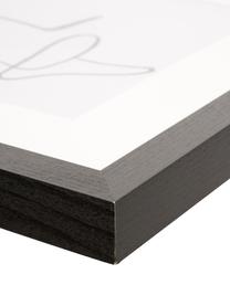 Ingelijste digitale print Picasso's Tekkel, Afbeelding: digitale print op papier,, Lijst: gelakt hout, Wit, zwart, B 43 x H 33 cm
