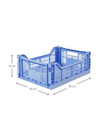 Skládací box Baby Blue, Umělá hmota, Modrá, Š 40 cm, V 14 cm