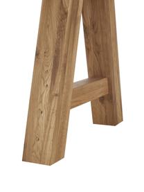 Tavolo in legno di quercia Ashton, Legno massiccio di quercia oliato 
100% legno FSC proveniente da foreste sostenibili, Legno di quercia, Larg. 220 x Prof. 100 cm