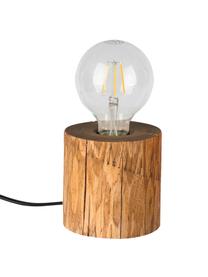 Lámpara de mesa pequeña de pino Trabo, Cable: plástico, Madera de pino, Ø 12 x Al 10 cm
