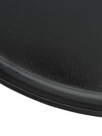 Runder Design-Couchtisch Bowl aus Mangoholz, Tischplatte: Mangoholz, lackiert, Beine: Stahl, pulverbeschichtet, Mangoholz schwarz, lackiert, Ø 75 x H 38 cm