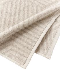 Toalla de algodón Fatu, tamaños diferentes, Tonos beige, Toalla tocador, An 30 x L 50 cm, 2 uds.