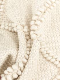 Funda de cojín de lana texturizada Janina, Beige, An 45 x L 45 cm