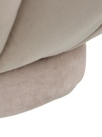 Poltrona in velluto beige Coco, Rivestimento: velluto (100% poliestere), Struttura: legno, Beige, Larg. 98 x Prof. 100 cm