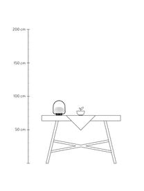 Lampada da tavolo dimmerabile da esterno Sponge, Paralume: plastica, Struttura: plastica, Bianco, nero, Ø 23 x Alt. 28 cm