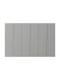 Modulaire draaideurkast Leon, 300 cm breed, meerdere varianten, Grijs, Basis interieur, hoogte 200 cm