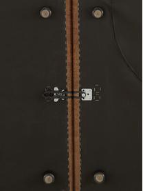 Divano componibile 4 posti in pelle riciclata Lennon, Rivestimento: pelle riciclata (70% pell, Struttura: legno di pino massiccio, , Piedini: plastica, Pelle marrone, Larg. 327 x Prof. 119 cm