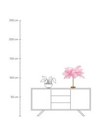 Lampa stołowa Feather Palm, Odcienie złotego, blady różowy, Ø 50 x W 60 cm