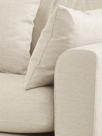 Großes Ecksofa Zach, Bezug: Polypropylen Der hochwert, Füße: Kunststoff, Webstoff Cremeweiß, B 300 x T 213 cm, Eckteil links