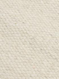 Handgewebter Kelimteppich Rainbow aus Wolle in Offwhite mit Fransen, Fransen: 100% Baumwolle Bei Wollte, Naturweiß, B 170 x L 240 cm (Größe M)