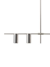 Veľká závesná lampa Cassandra, Odtiene matnej striebornej, Š 143 x H 73 cm