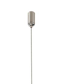 Veľká závesná lampa Cassandra, Odtiene matnej striebornej, Š 143 x H 73 cm