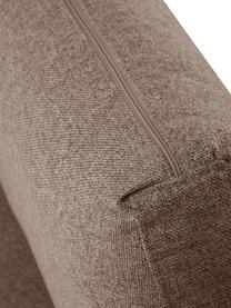 Sofa Luna (3-Sitzer) in Braun mit Metall-Füßen, Bezug: 100% Polyester Der hochwe, Gestell: Massives Buchenholz, Füße: Metall, galvanisiert, Webstoff Braun, B 230 x T 95 cm