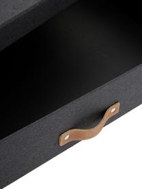 Caja Sverker II, Asa: cuero, Negro, An 44 x Al 9 cm