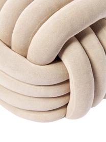 Puf nudo Twist, Funda: 100% algodón, Beige, An 54 x Al 45 cm