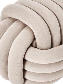 Knoten-Pouf Twist, Bezug: 100 % Baumwolle, Beige, B 54 x H 45 cm