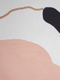Stampa digitale incorniciata Xooc, Cornice: pannello di fibra a media, Immagine: tela, Rosa, bianco, beige, nero, Larg. 60 x Alt. 90 cm