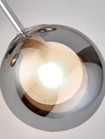 Plafoniera dimmerabile in cromo/grigio Kroma, Paralume: vetro, Cromo, grigio, Ø 40 x Alt. 14 cm