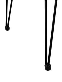Krzesło z podłokietnikami z polirattanu Costa, 2 szt., Stelaż: metal malowany proszkowo, Jasny brązowy, czarny, S 59 x G 58 cm