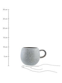 Tazas de té artesanales Addison, 3 uds., Gres, Gris, beige, blanco, Ø 11 x Al 10 cm