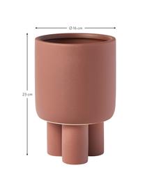 Plantenpot Tilia van keramiek, Keramiek, Terracotta, Ø 16 x H 23 cm