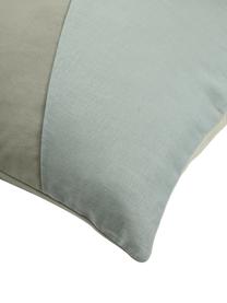 Povlak na polštář ze sametu/lnu Adelaide, Zelená, Š 45 cm, D 45 cm